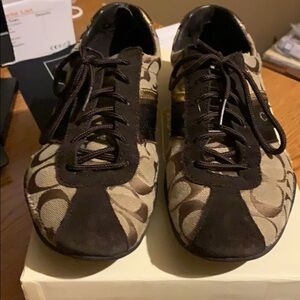 Brown Coach sneakers